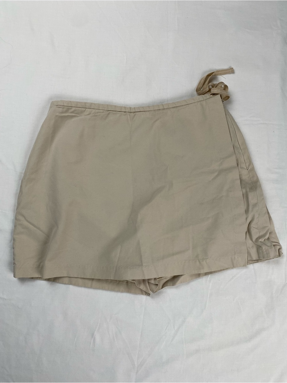 GAP Beige Wrap Skort with Side Tie